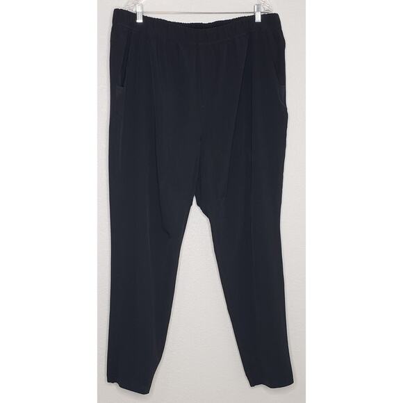 adidas Other - Adidas Mens Pants 2XL Black Pull On Elastic Waist Unlined AEROREADY Windbreaker